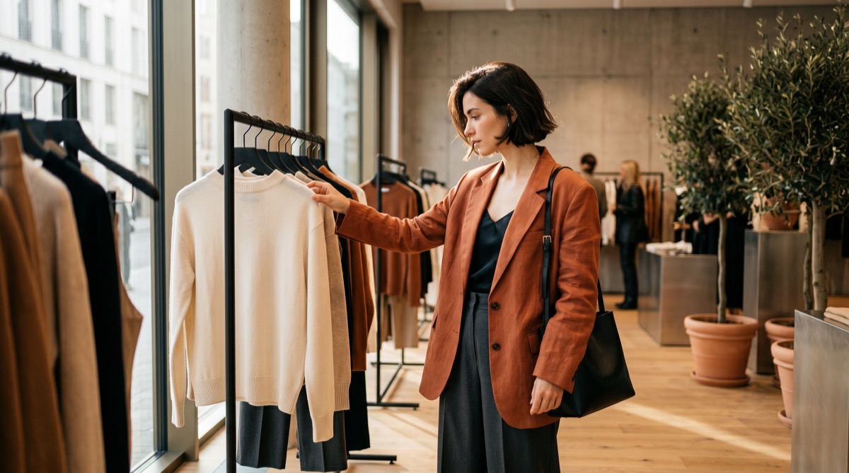 Besucherin im FELD. Pop-up Store